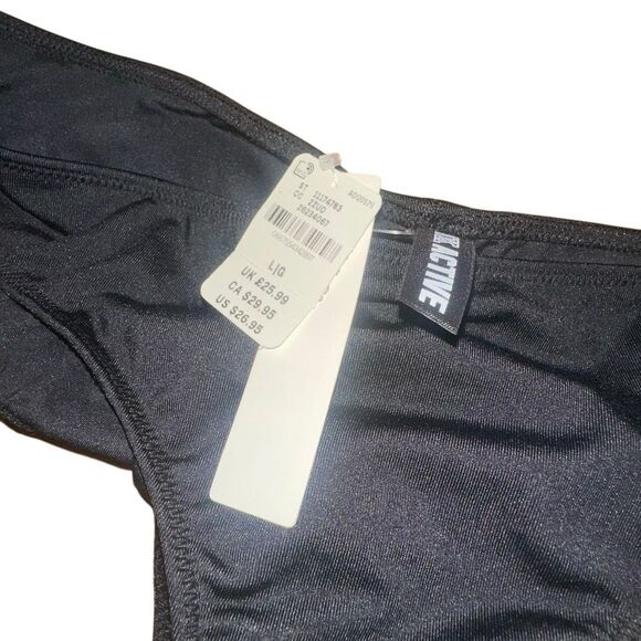 Victoria’s Secret Pink Active 2020 Sz LRG black bikini bottom swim cheeky sexy - Picture 6 of 6